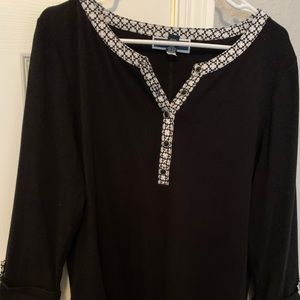 Heavy T-shirt with trim